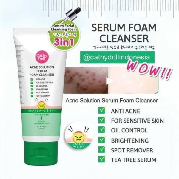 Cathy Doll Acne Solution Serum Foam Cleanser