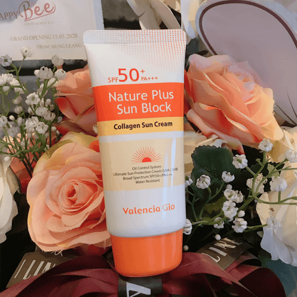 natural plus sun block collagen sun cream