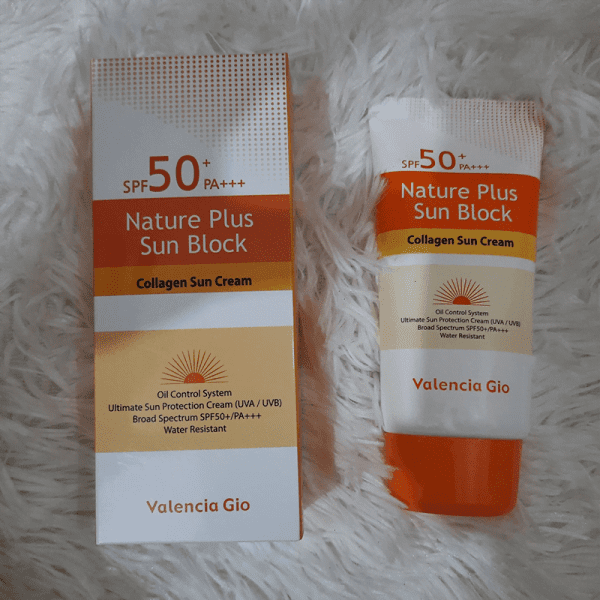 natural plus sun block collagen sun cream