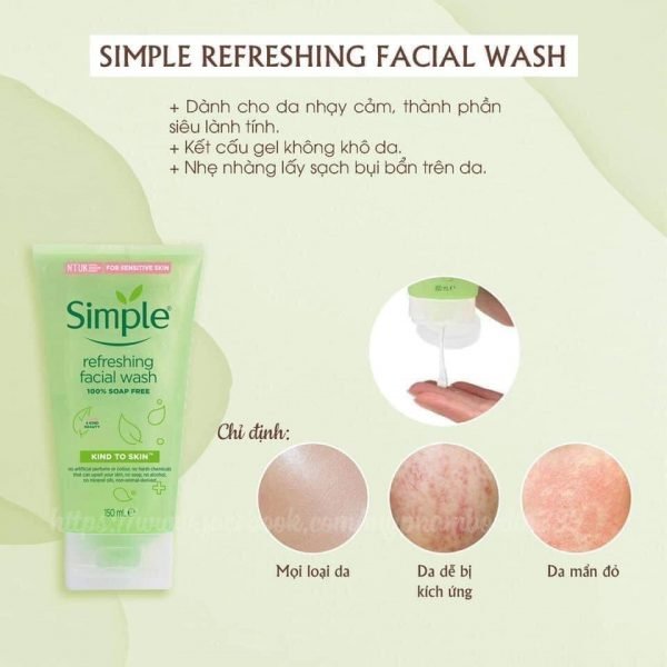 Simple Refreshing Facial Wash Gel