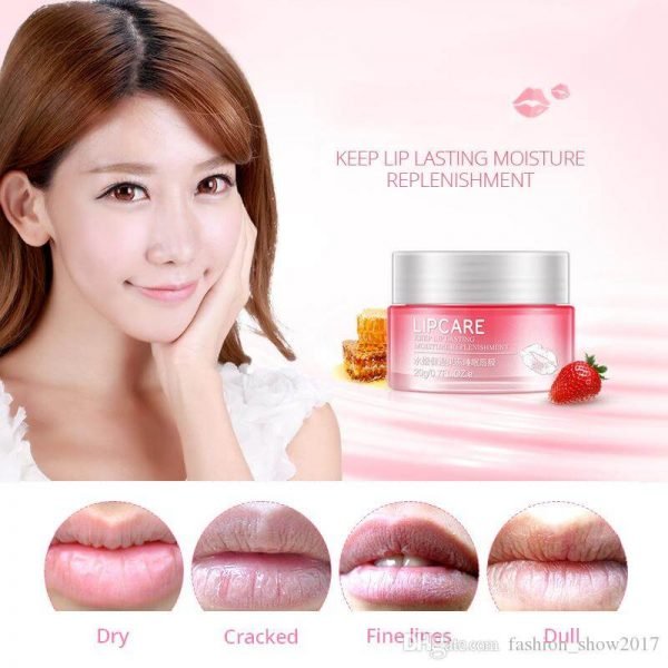 BIOAQUA Strawberry Lip Sleeping Mask Exfoliator Lips Balm