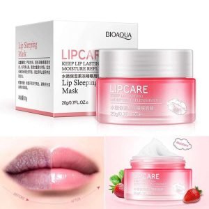 BIOAQUA Strawberry Lip Sleeping Mask Exfoliator Lips Balm