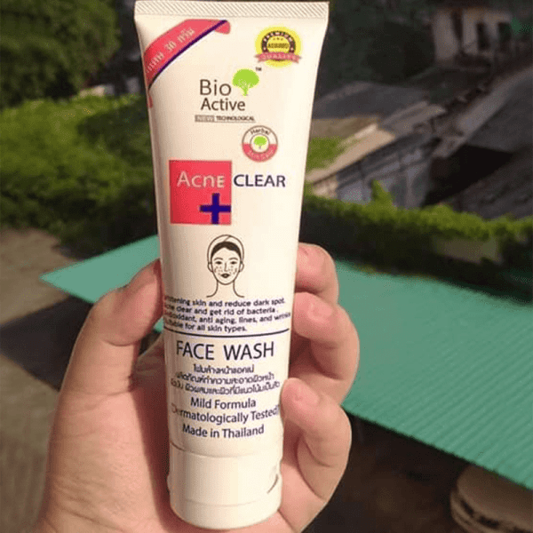 bio active acne clear face wash