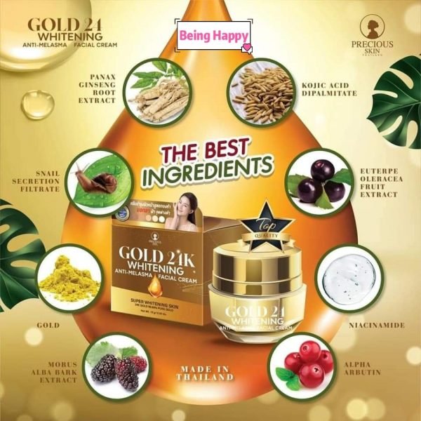 Gold 24K Whitening Anti Melasma Facial Cream