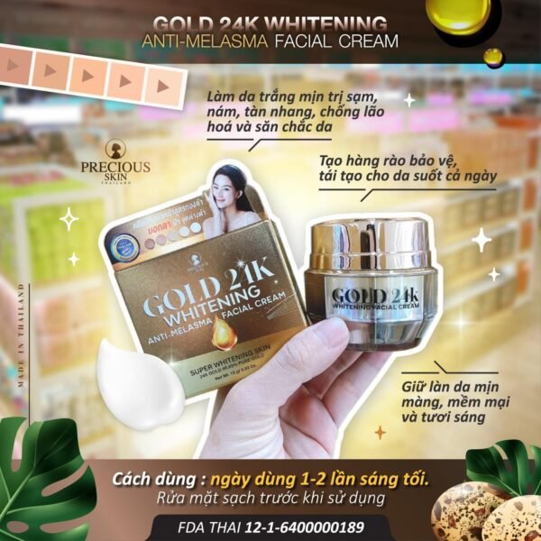 Gold 24K Whitening Anti Melasma Facial Cream