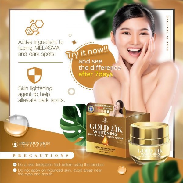 Gold 24K Whitening Anti Melasma Facial Cream