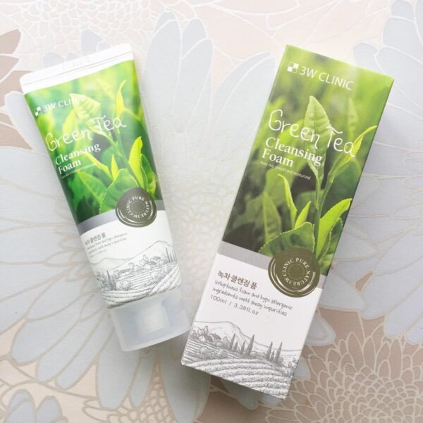 3w clinic green tea cleansing foam